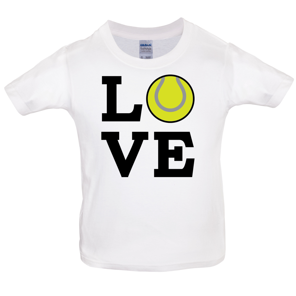 Love Tennis Kids T Shirt