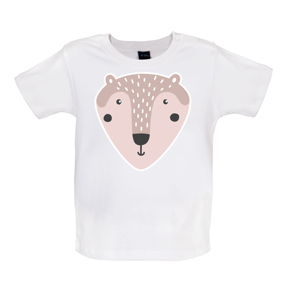 Smiley Face Mr Bear Baby T Shirt