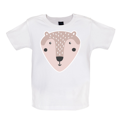 Smiley Face Mr Bear Baby T Shirt