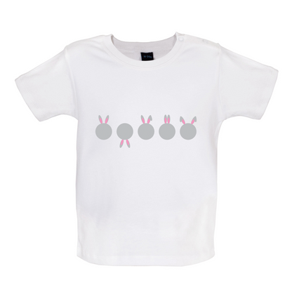 Five Bunnies Baby T Shirt