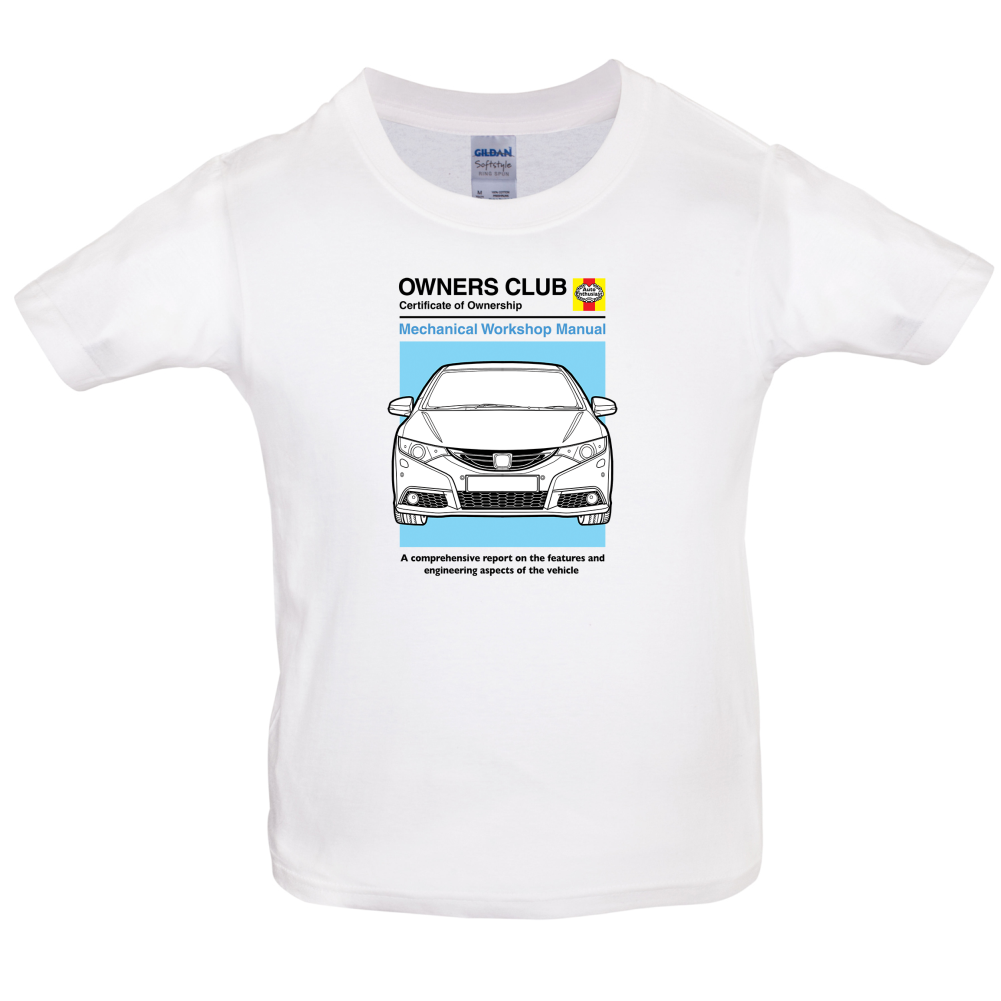 Car Owners Manual Civic Kids T Shirt