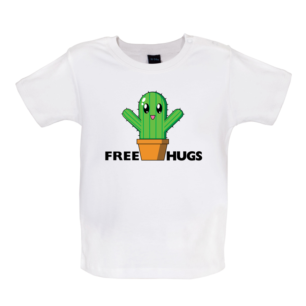 Free Cactus Hugs Baby T Shirt