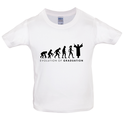 Evolution Of Woman Graduation Kids T Shirt