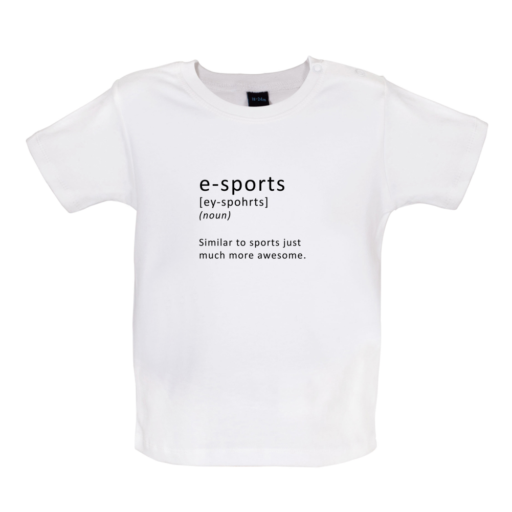 Funny Definition E-Sports Baby T Shirt