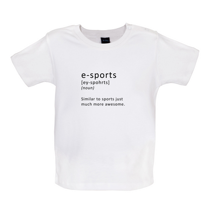 Funny Definition E-Sports Baby T Shirt
