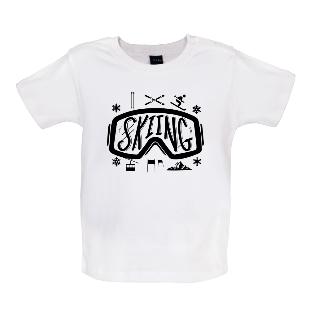 Skiing Goggles Baby T Shirt