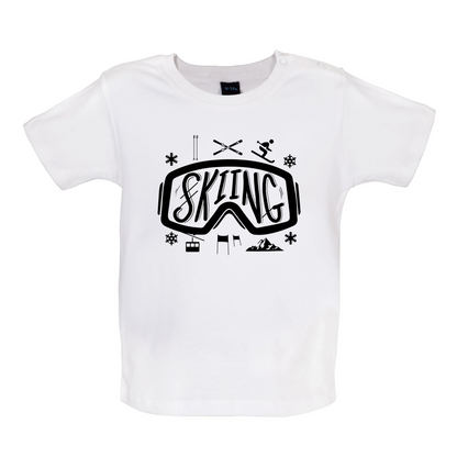 Skiing Goggles Baby T Shirt