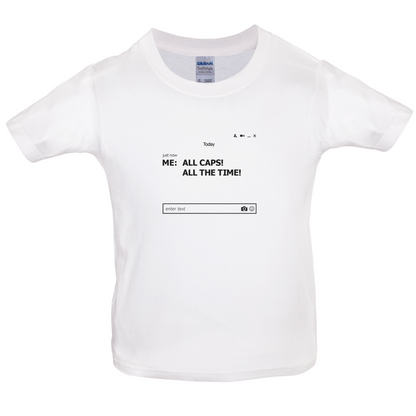 All Caps Kids T Shirt