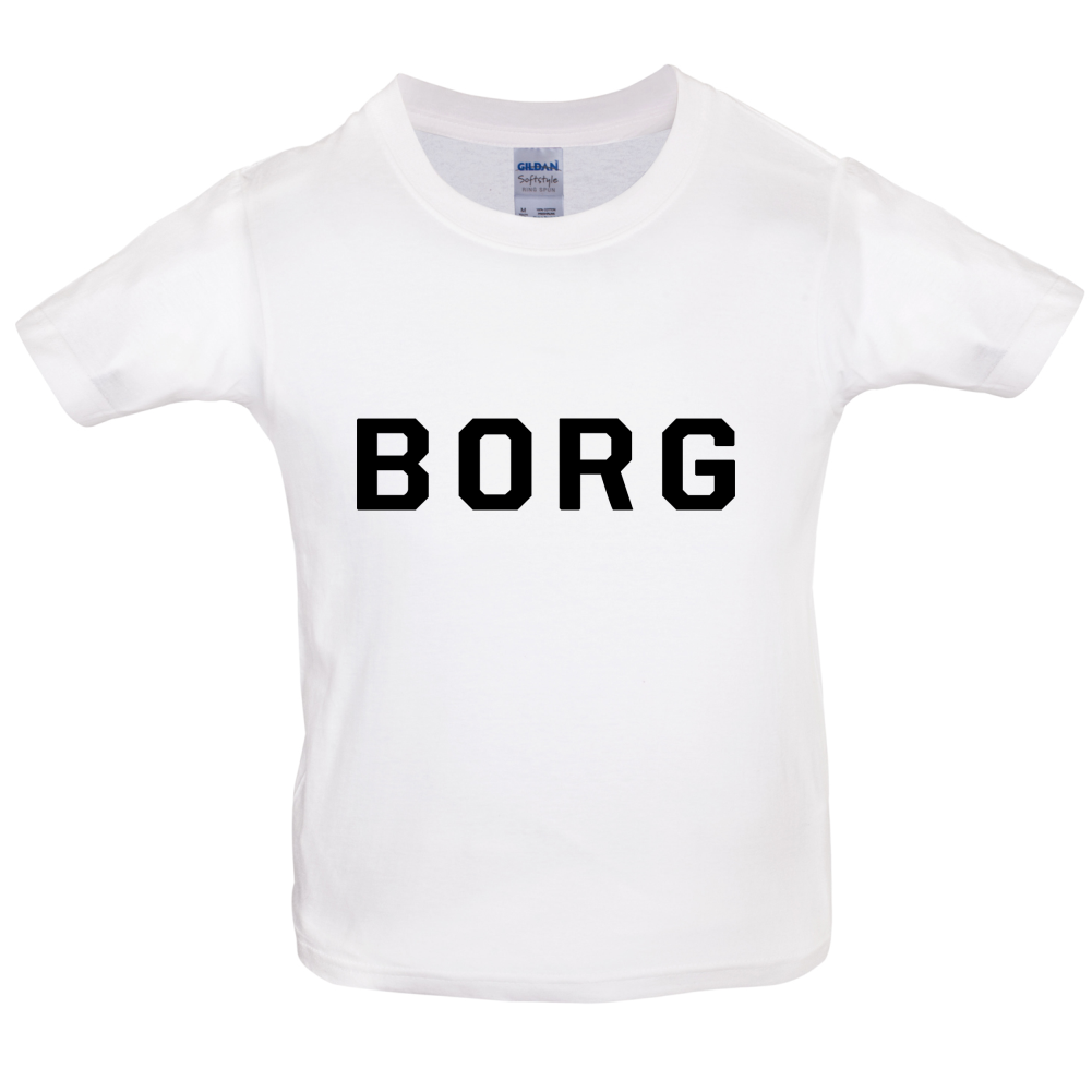 Justcie Borg College Style Kids T Shirt