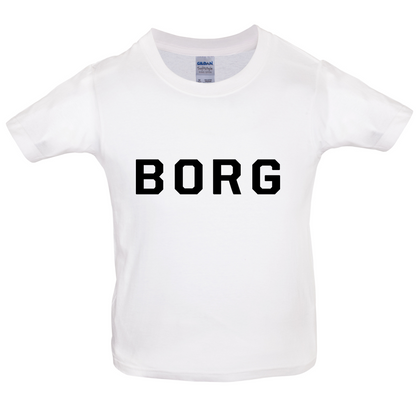 Justcie Borg College Style Kids T Shirt