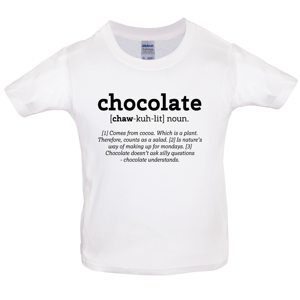 Definition Chocolate Kids T Shirt