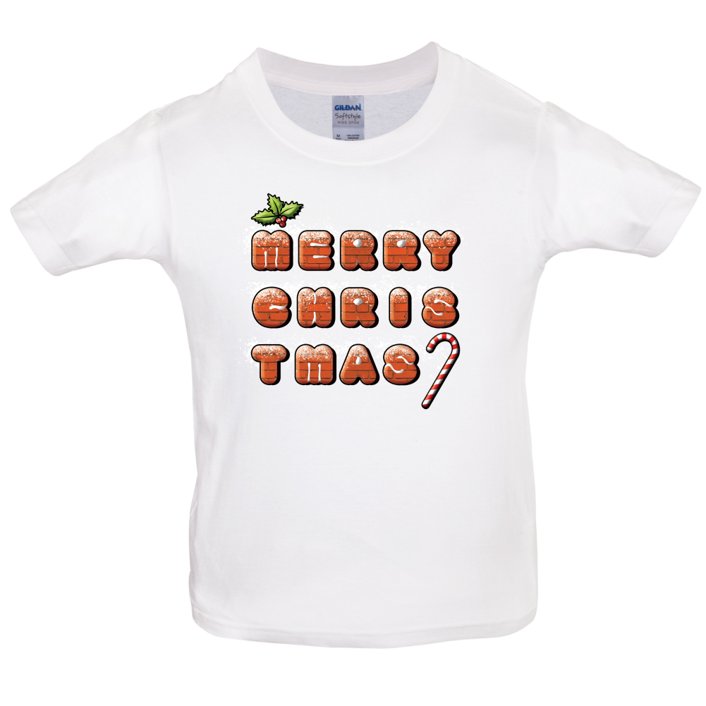 Merry Christmas Biscuits Kids T Shirt