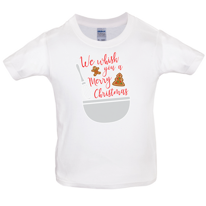 We Whisk You A Merry Christmas Kids T Shirt