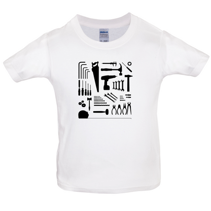 Tools Collage Kids T Shirt