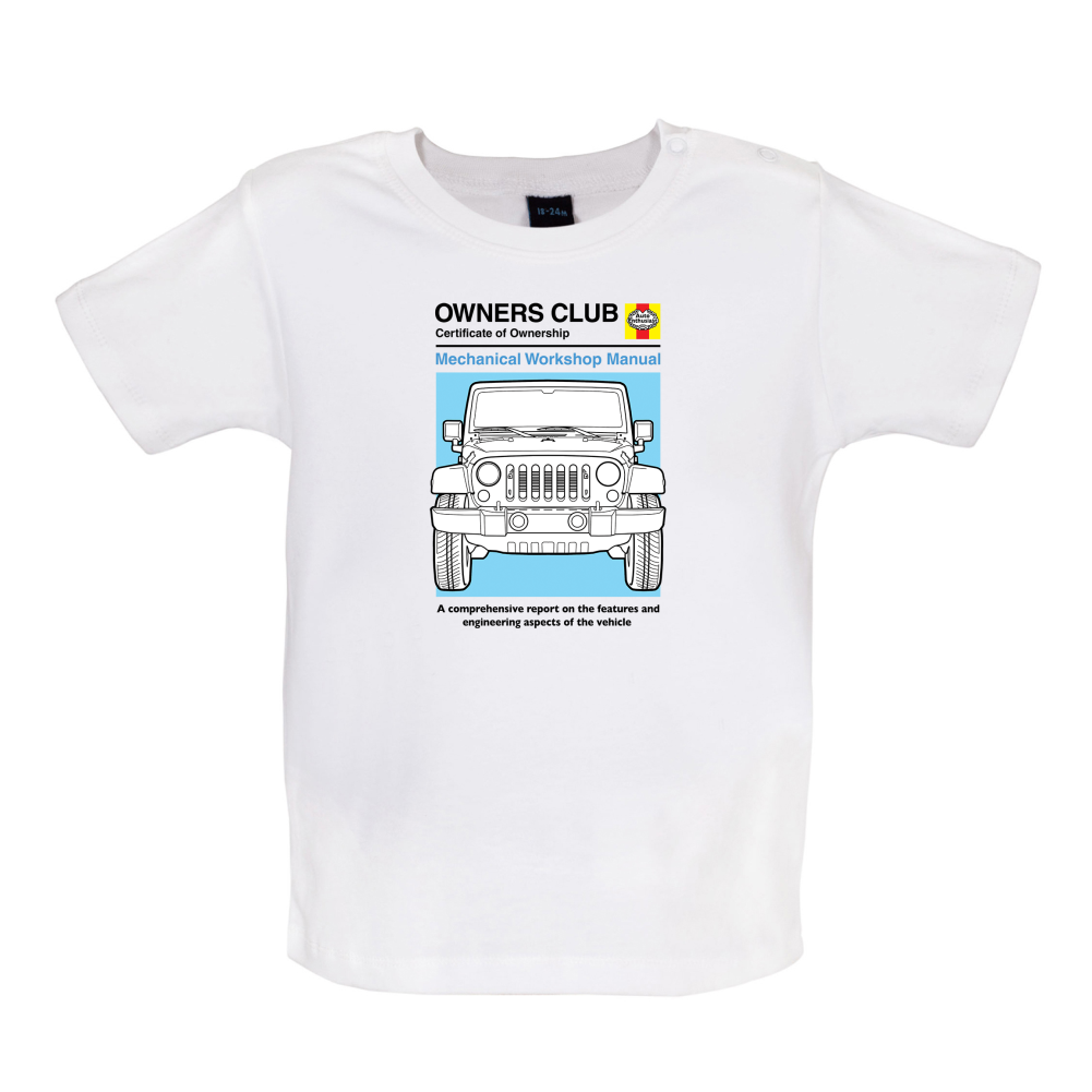 Car Owners Manual Jeep Baby T Shirt