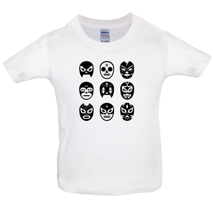 Lucha Masks  Kids T Shirt
