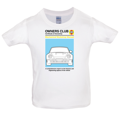 Car Owners Manual 959 Turbo Kids T Shirt
