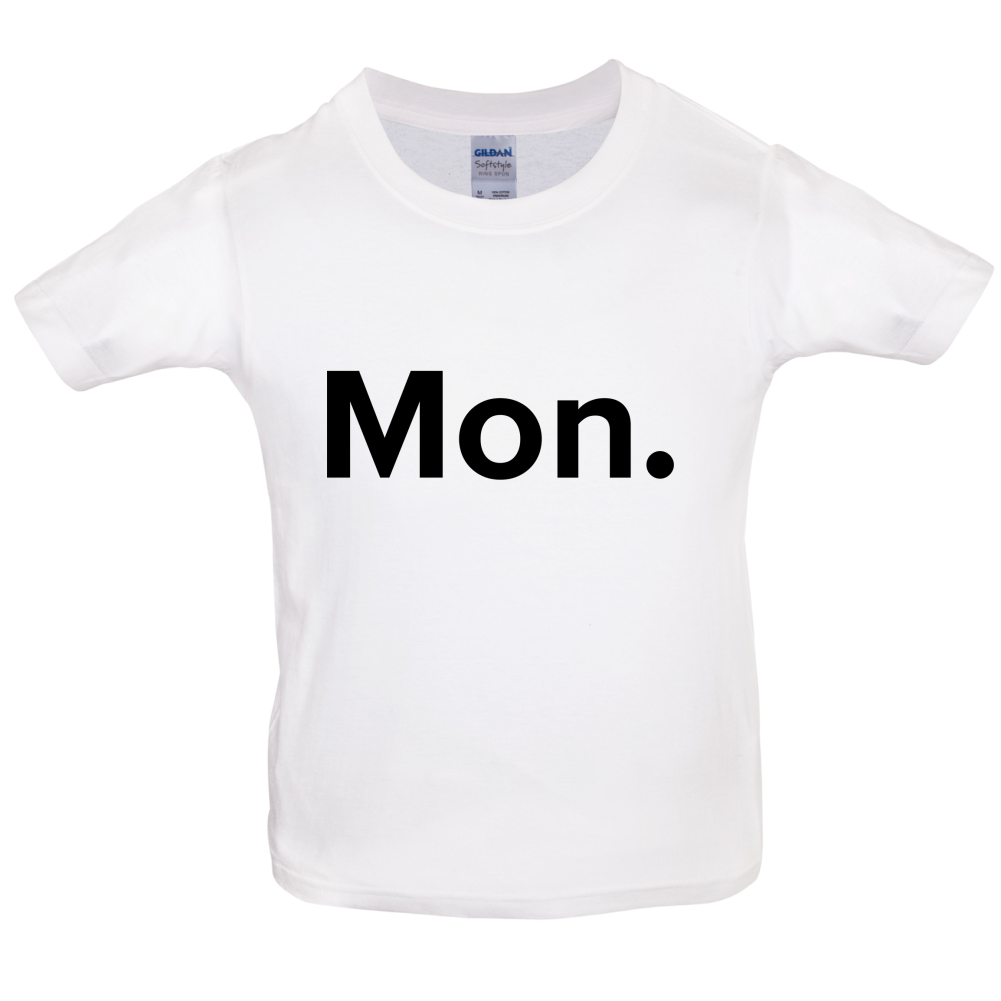 Weekday - Mon Kids T Shirt
