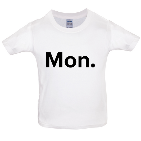 Weekday - Mon Kids T Shirt