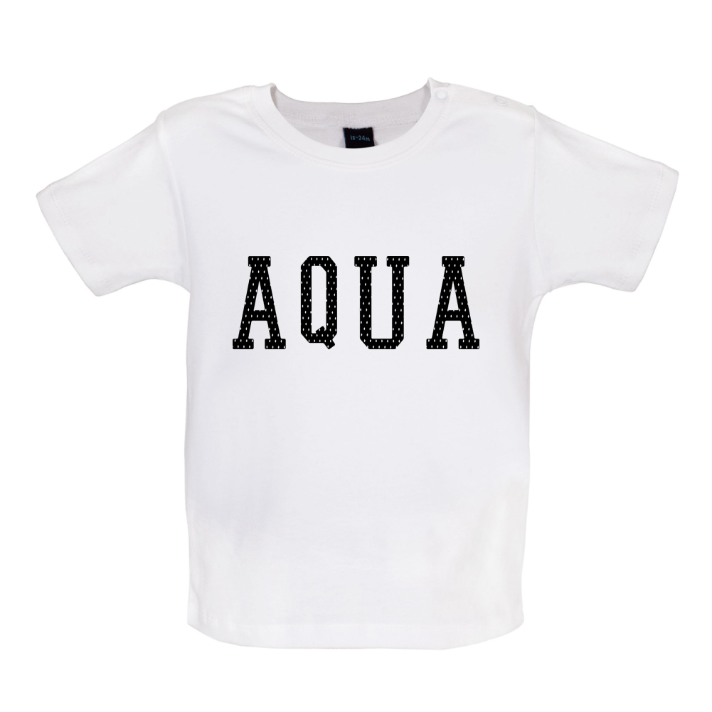 Justcie Aqua College Style Baby T Shirt