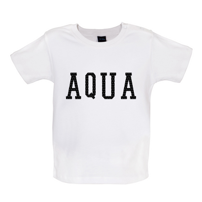 Justcie Aqua College Style Baby T Shirt