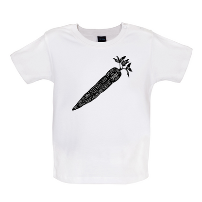 Butcher Carrot Diagram Baby T Shirt