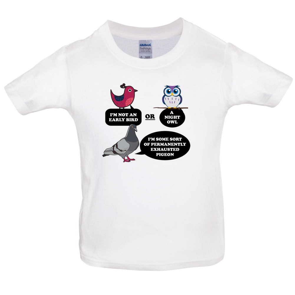 Not An Early Bird Kids T Shirt