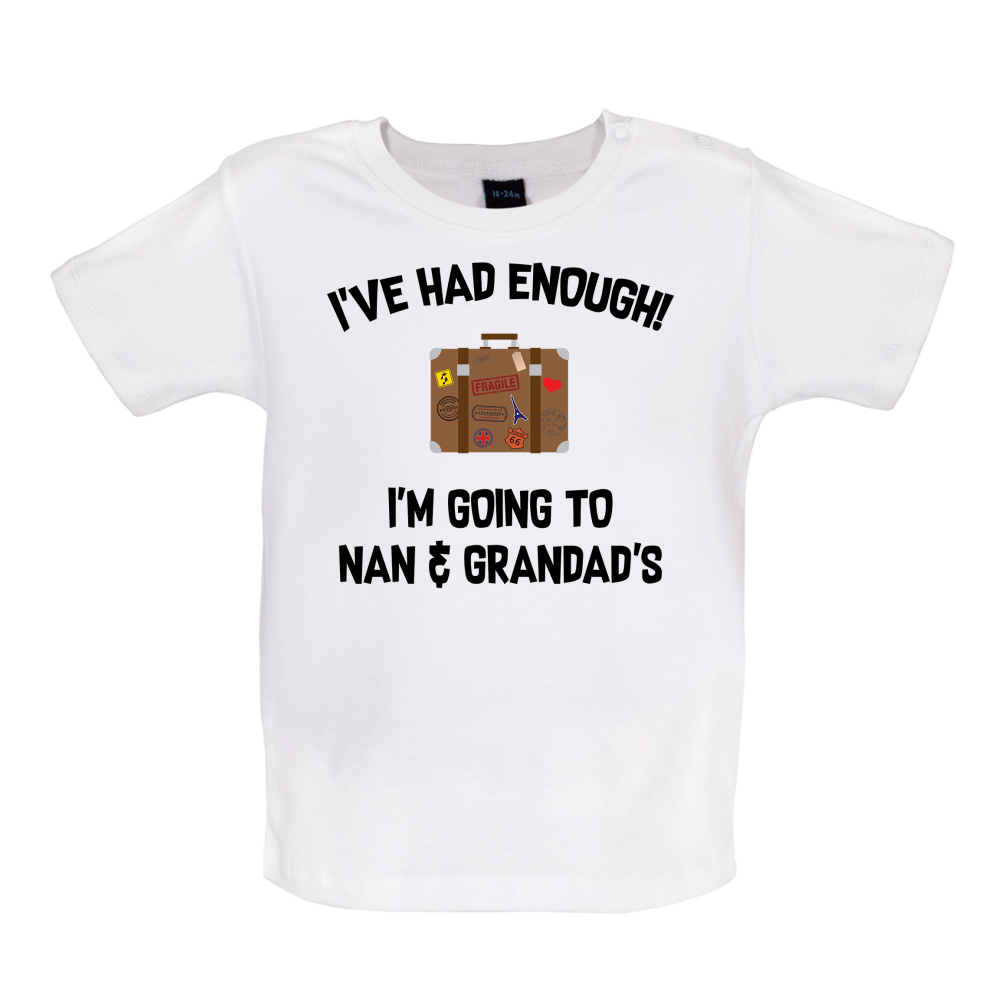I'm Going To Nan And Grandad's Baby T Shirt