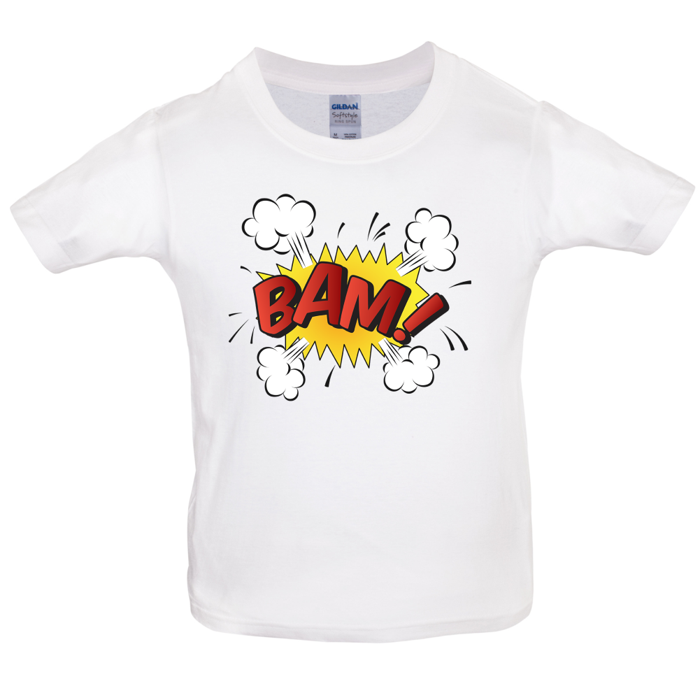 Bam! Word Art Kids T Shirt