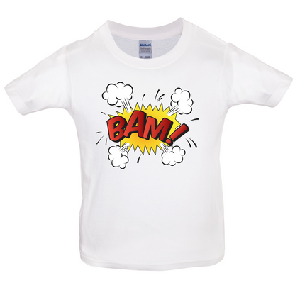 Bam! Word Art Kids T Shirt