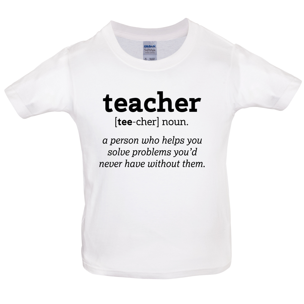Definition Teacher Kids T Shirt