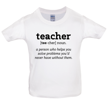 Definition Teacher Kids T Shirt