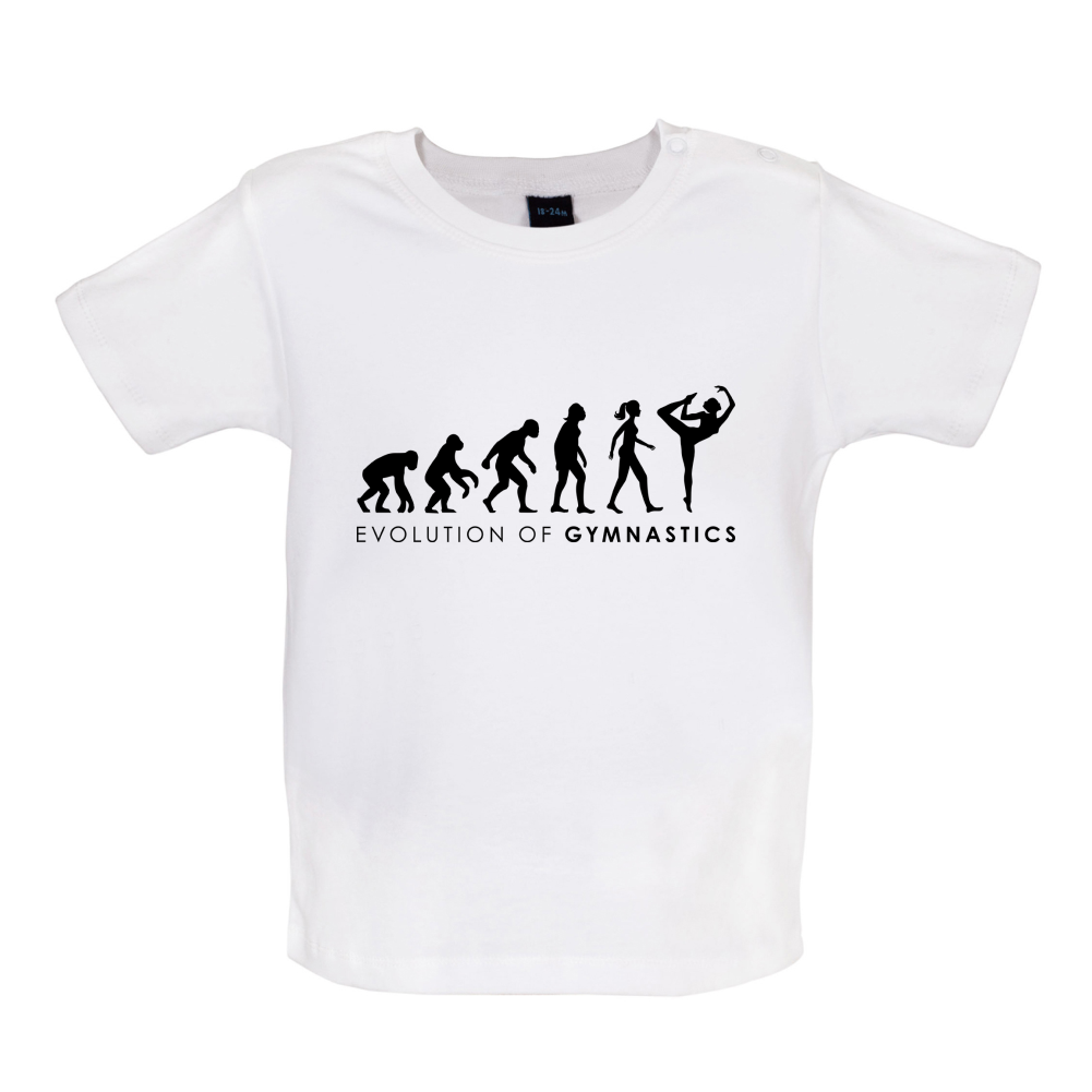Evolution Of Woman Gymnastics Baby T Shirt