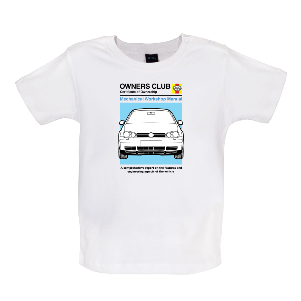 Car Owners Manual Golf MK4 Baby T Shirt