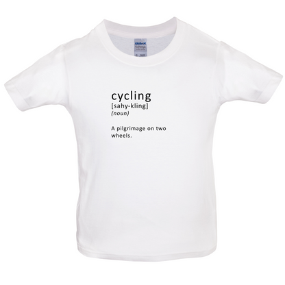 Funny Definition Cycling Kids T Shirt