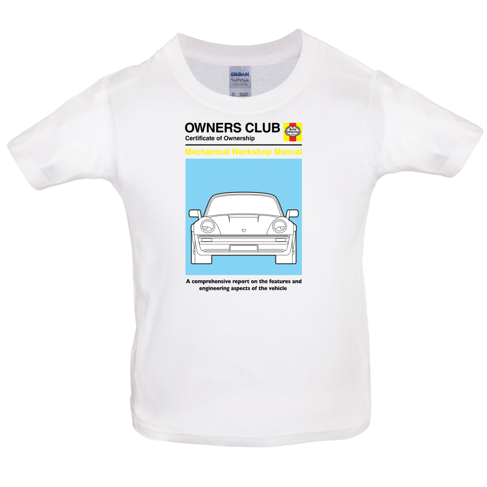 Car Owners Manual 930 Turbo Kids T Shirt