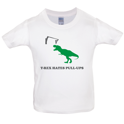 T-Rex Hates Pull-Ups Kids T Shirt