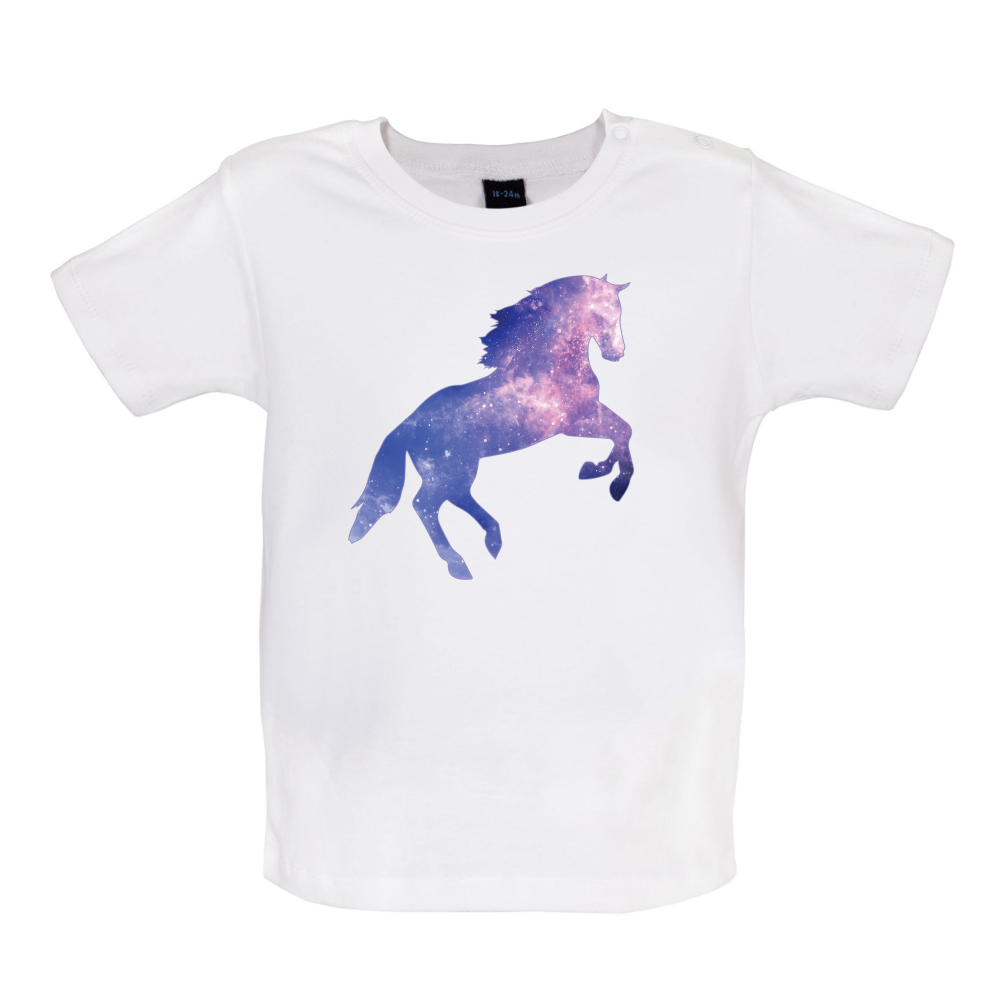 Galaxy Horse Baby T Shirt