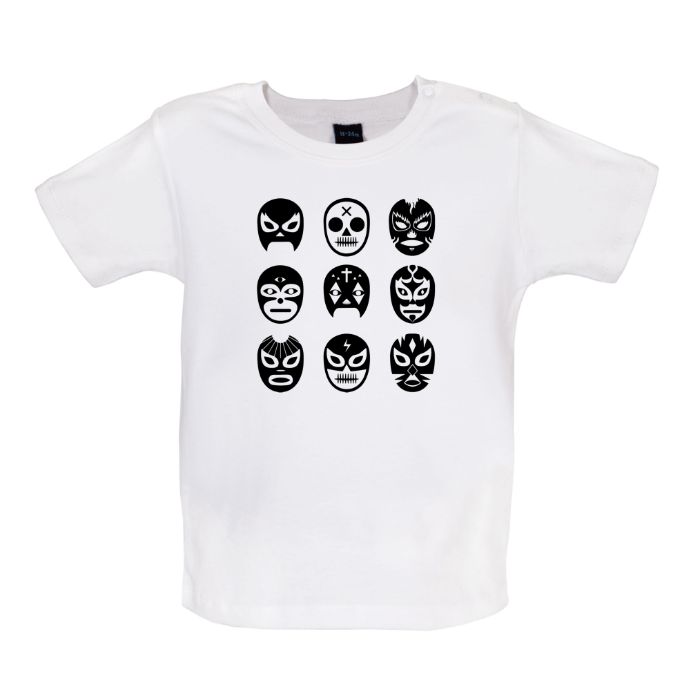 Lucha Masks  Baby T Shirt