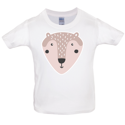 Smiley Face Mr Bear Kids T Shirt