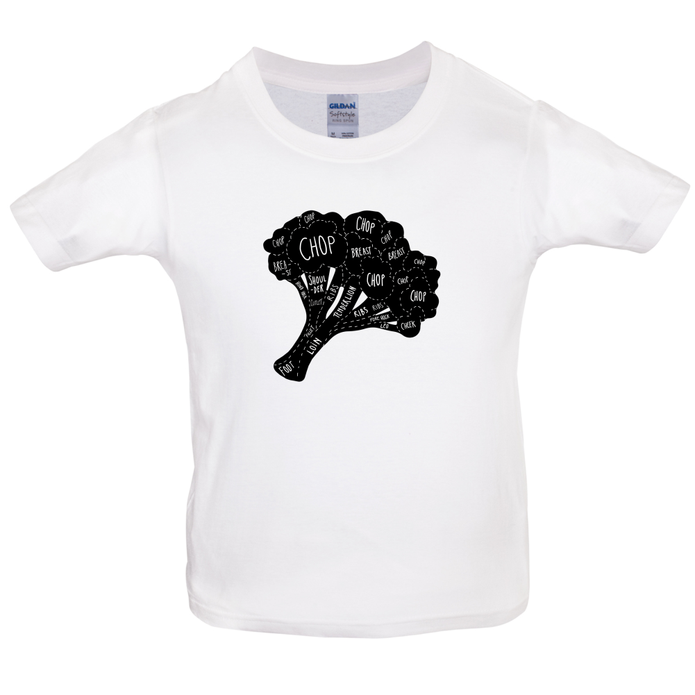 Butcher Broccoli Diagram Kids T Shirt