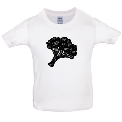 Butcher Broccoli Diagram Kids T Shirt