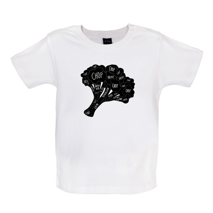 Butcher Broccoli Diagram Baby T Shirt