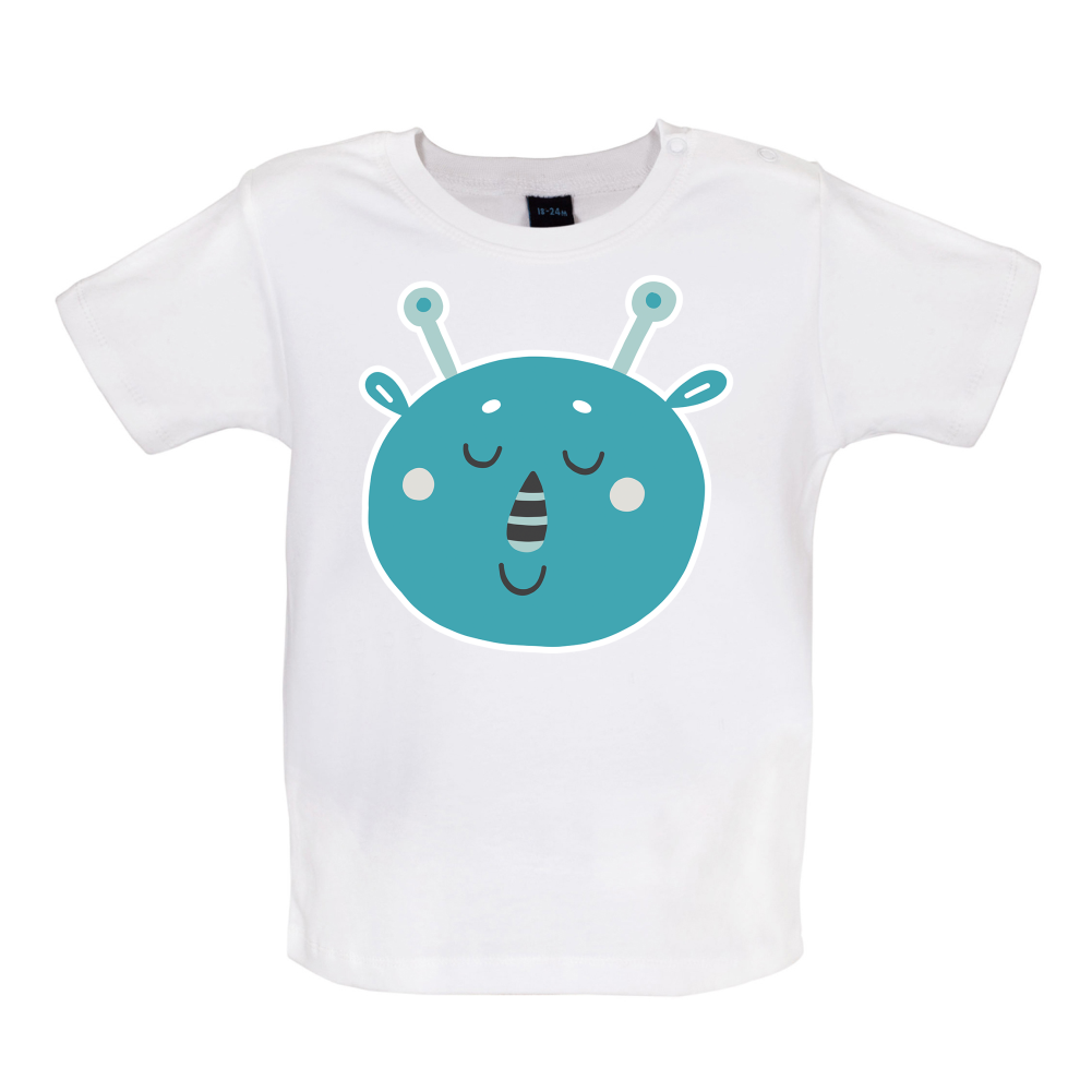 Smiley Face Martian Mrs T Shirt