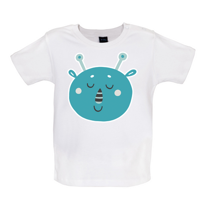 Smiley Face Martian Mrs T Shirt