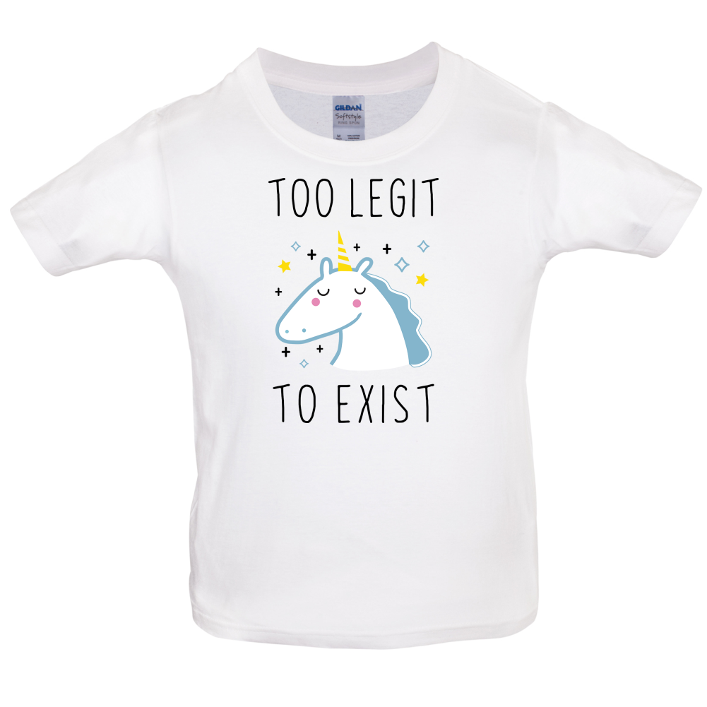 Too Legit To Exist Kids T Shirt