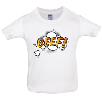 BEEF Word Art Kids T Shirt