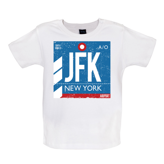 New York Airport Baby T Shirt