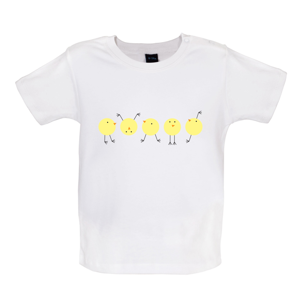 Yellow Chicks Baby T Shirt