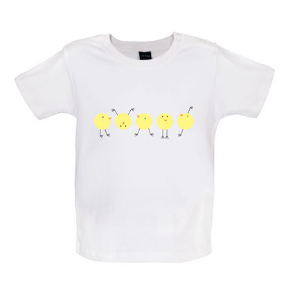 Yellow Chicks Baby T Shirt